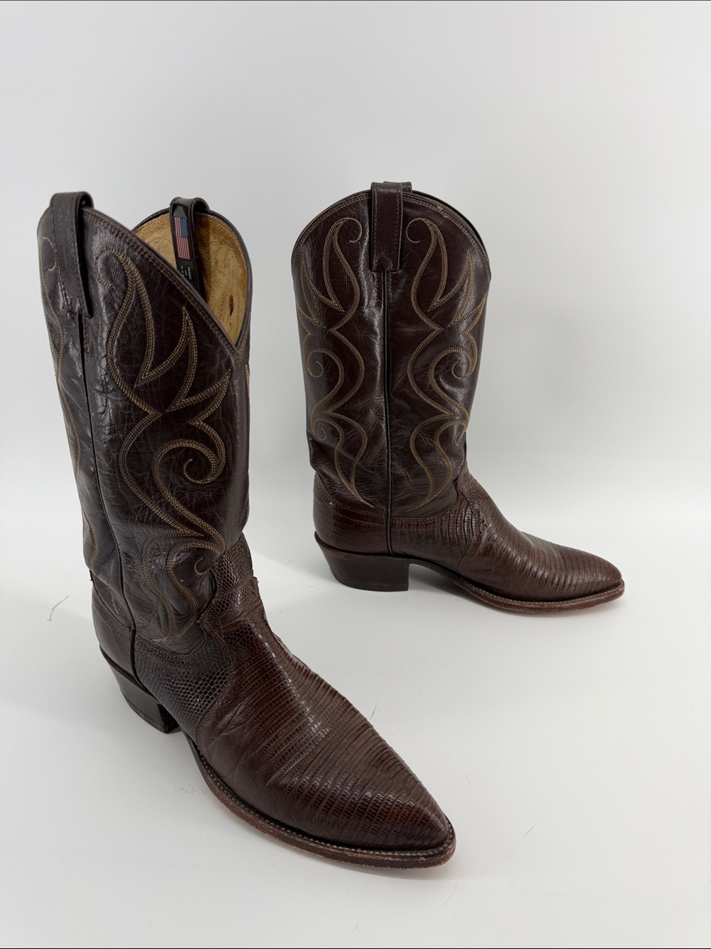 Dan Post Cowboy Boots in Chocolate Brown 9 S1